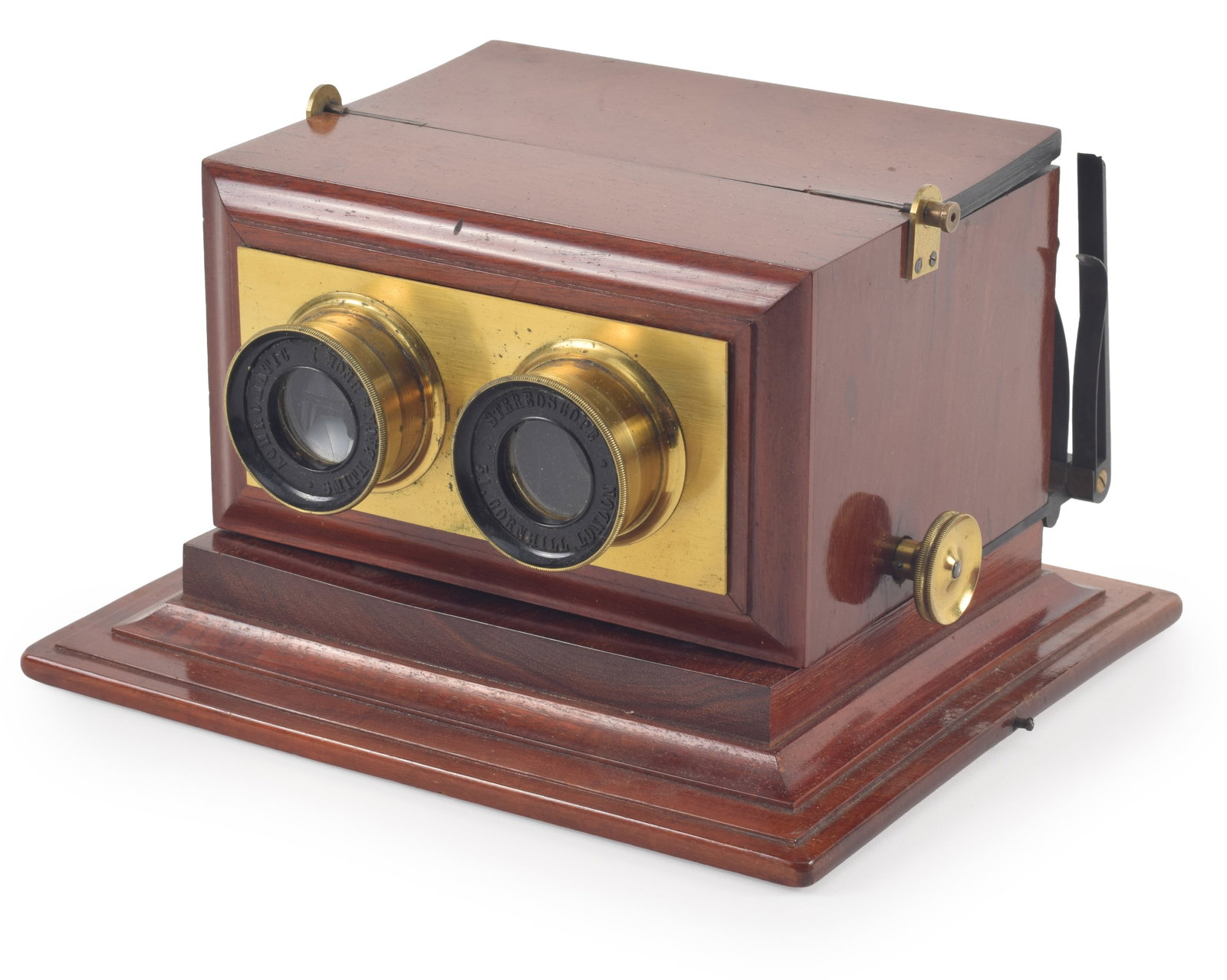 19th century Smith, Beck & Beck achromatic stereoscope viewer. Cased. 8 x 7 x 5.25in. Provenance: (1 of 6)