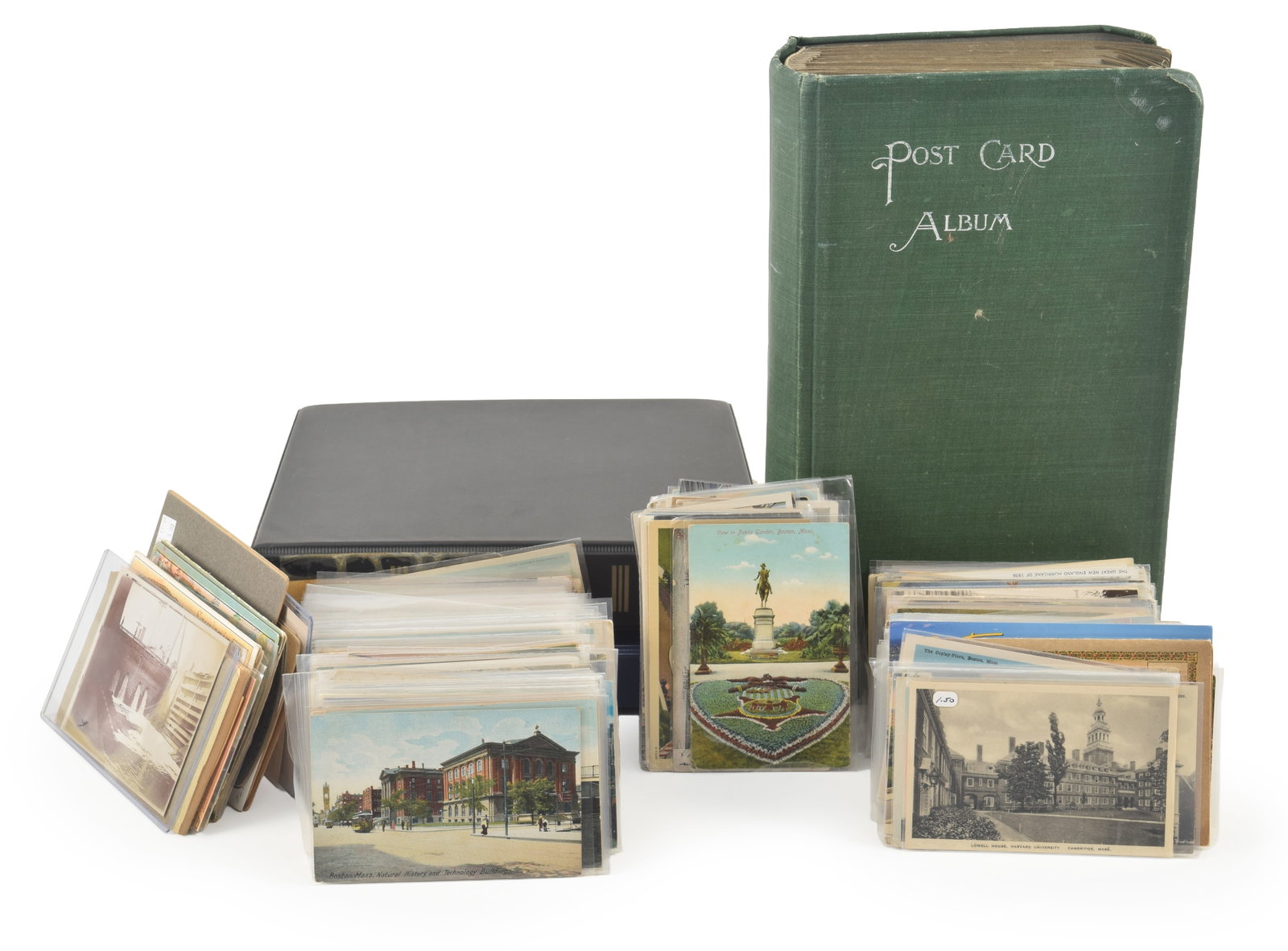 Large collection of Boston related postcards and ephemera. 3 albums of postcards plus over 100 (1 of 10)