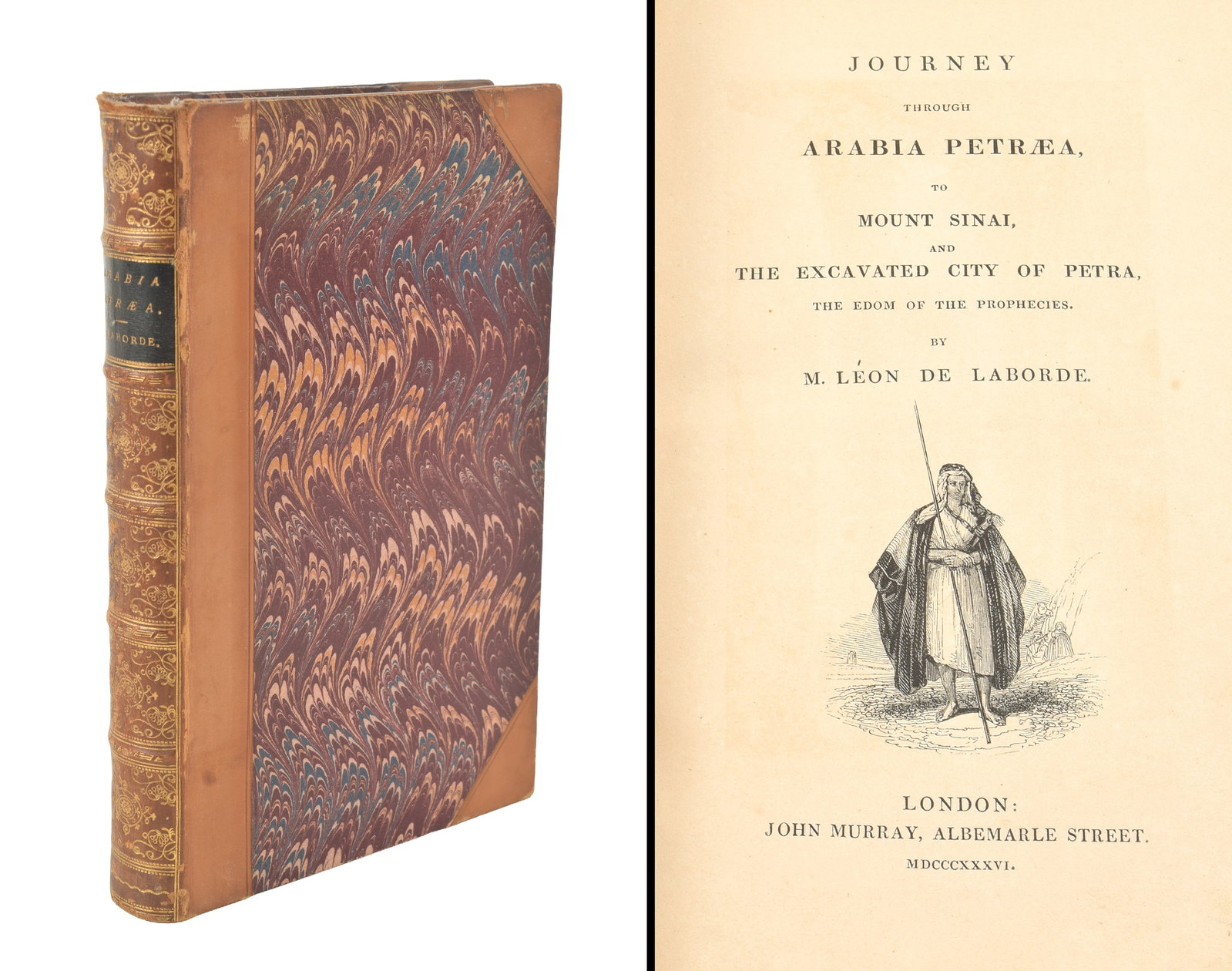 Journey through Arabia Petrae, to Mount Sinai, and Excavated City of Petra. M. Leon de Laborde. (1 of 6)