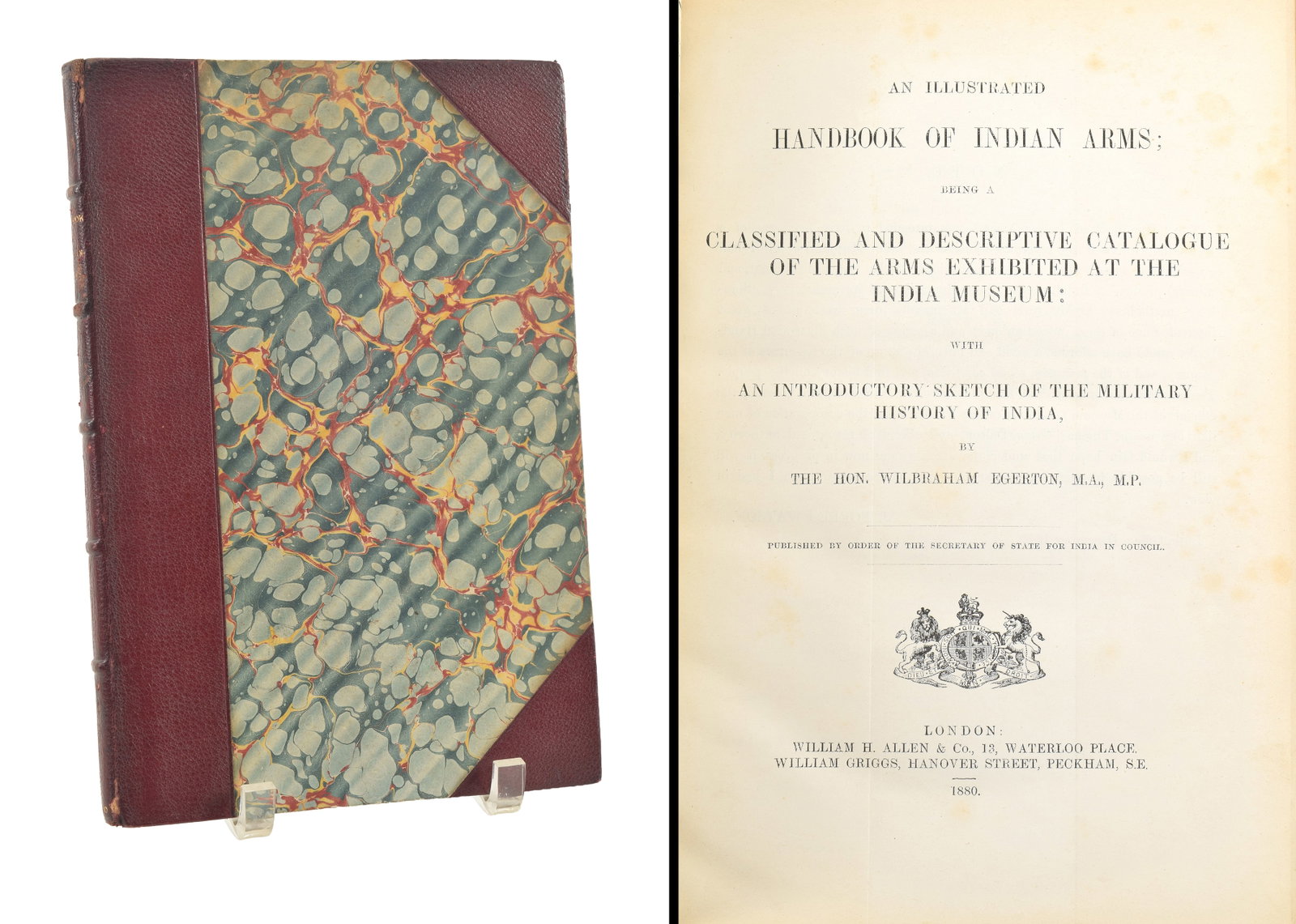 An Illustrated Handbook of Indian Arms. Wilbraham Egerton. London: William H. Allen, 1880. Numerous (1 of 10)