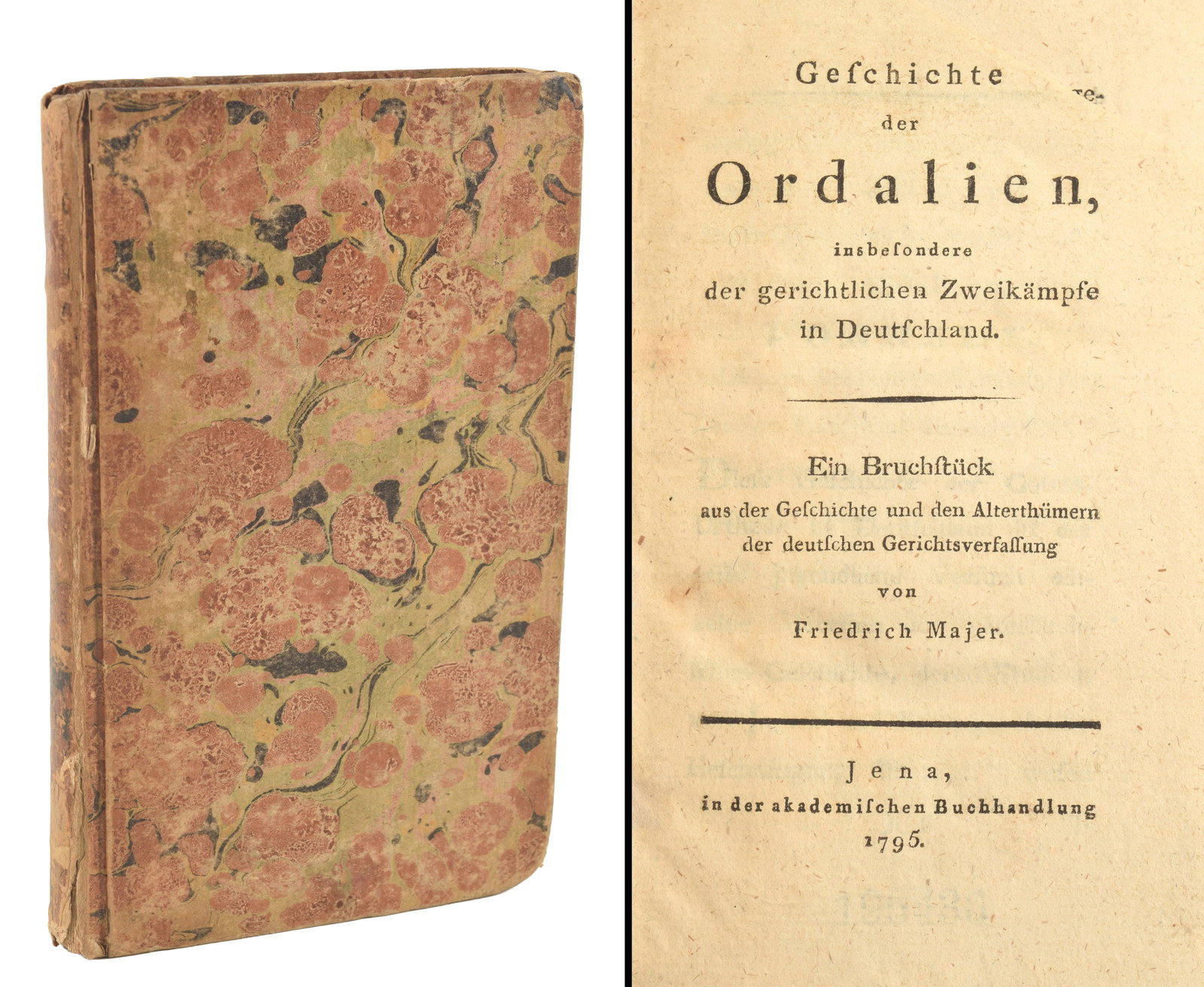 [Duels] 1795 Geschichte der Ordalien by Friedrich Majer. Scarce History of Ordeals and Judicial (1 of 6)