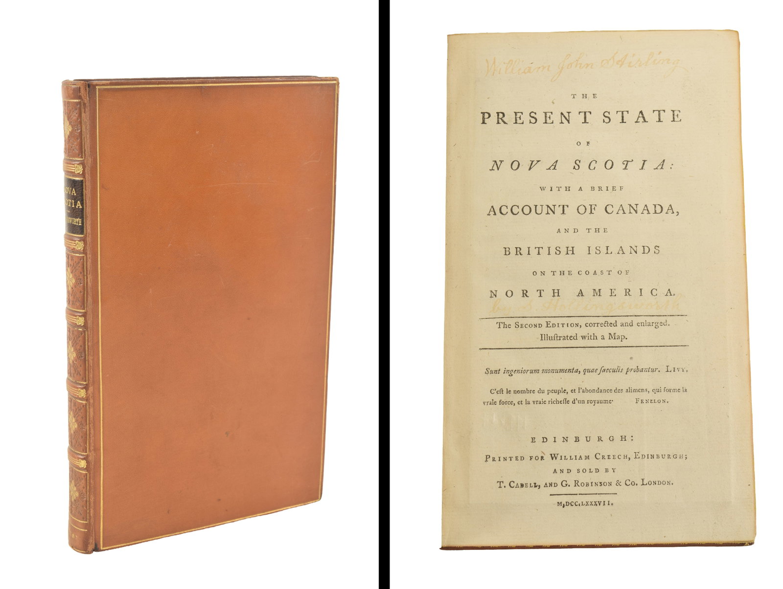 The Present State of Nova Scotia: With a Brief Account of Canada. S. Hollingsworth. Edinburgh: (1 of 8)