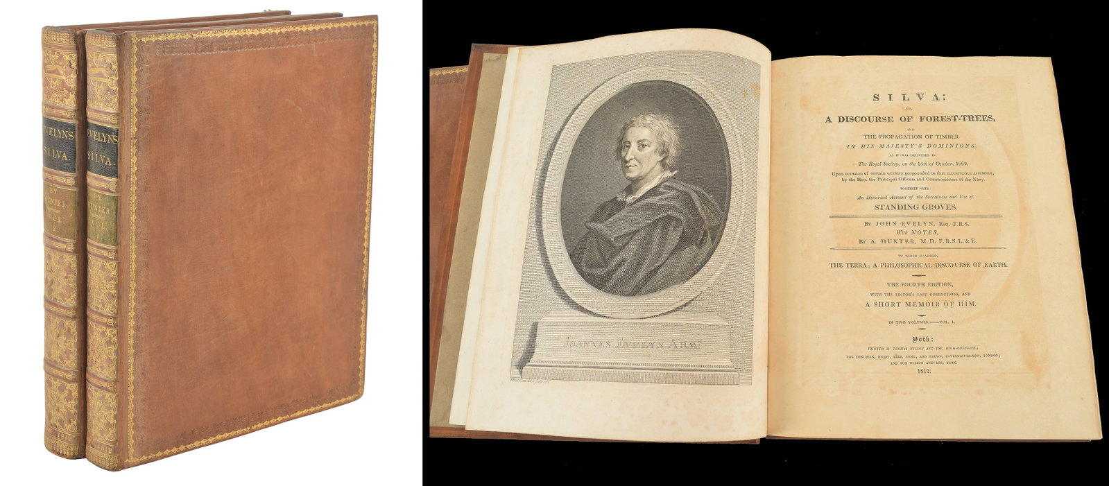 John Evelyn. Silva: Or, A Discourse of Forest-Trees. York: Thomas Wilson: 1812. With Notes by A. (1 of 8)