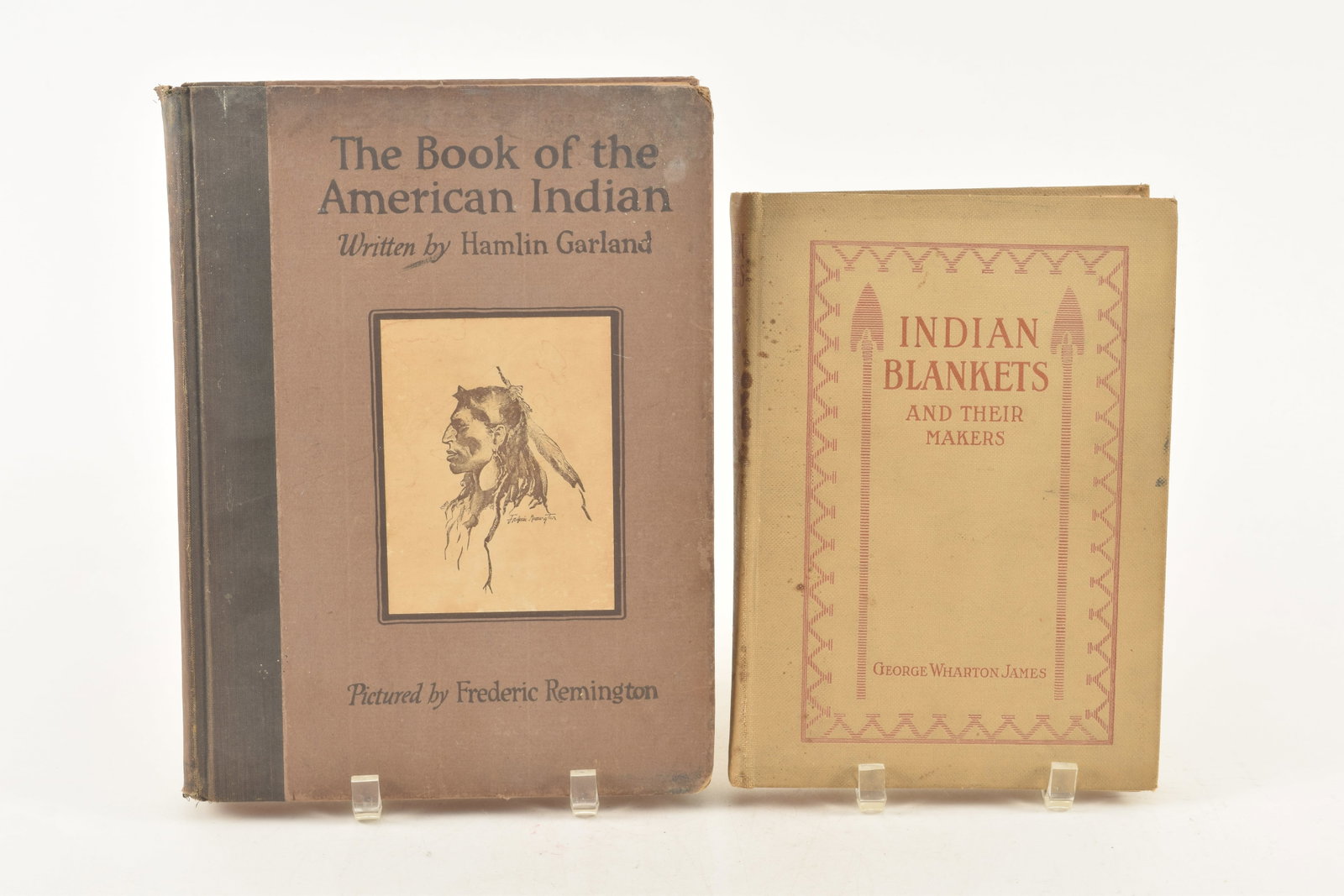 2 books on American Indians. 1) Indian Blankets and their Makers. George Wharton James. Chicago: (1 of 9)