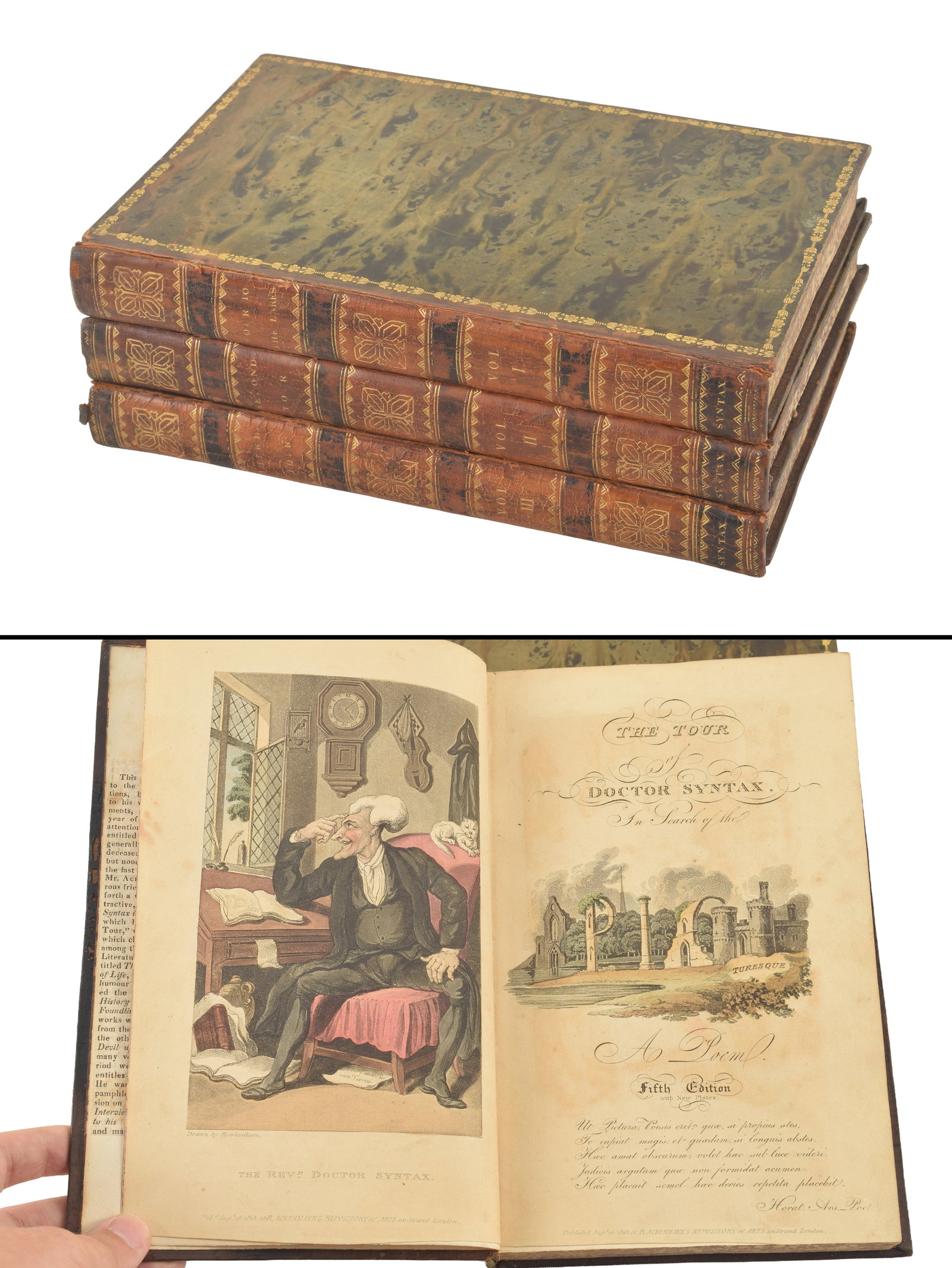William Combe. Three Tours of Doctor Syntax. 1) The Tour of Doctor Syntax in Search of the (1 of 5)