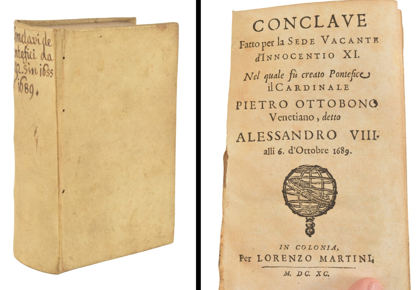 Pope Innocent XI papal conclave. "Conclave Fatto per la Sede Vacante D'Innocentio XI". Cologne: (1 of 5)