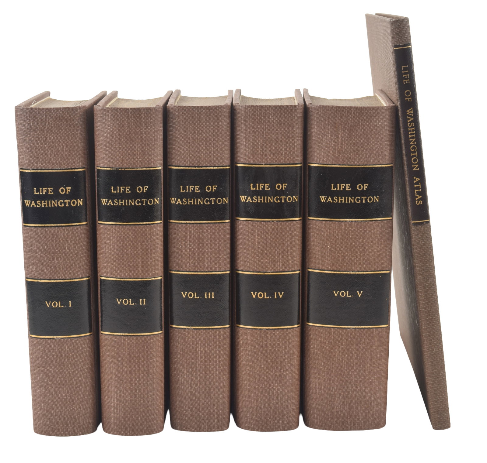 John Marshall's Life of George Washington. 6 volume set including the scarce atlas volume. Philadelp (1 of 11)