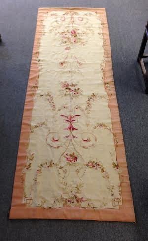 19th century French Aubusson long tapestry - Floral (1 of 7)