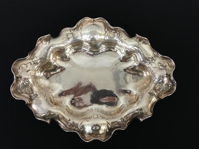 Gorham MARTELE Sterling Silver shaped bowl, floral/leaf (1 of 6)