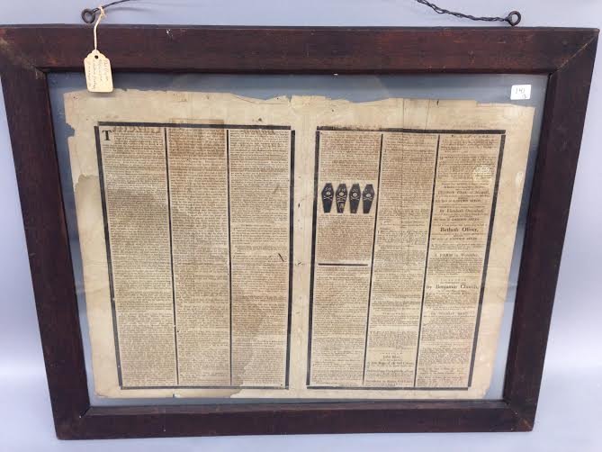 18th Century Newspapers - Boston Gazette & Centinel (1 of 8)