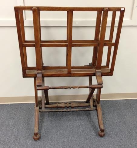 19th century Standing Continental Walnut Portfolio Rack (1 of 4)