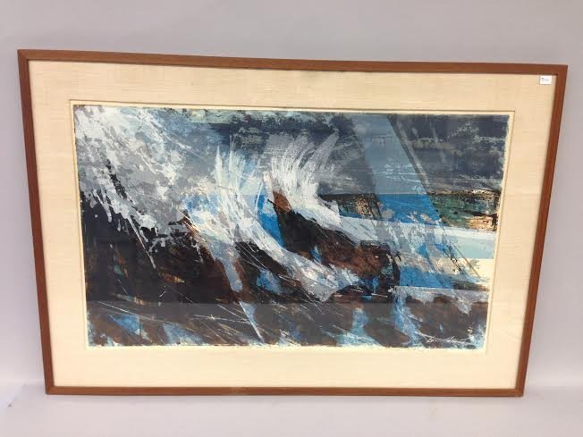 Howard Bradford, Print. "Suspended Sea Wave". 1960. (1 of 5)