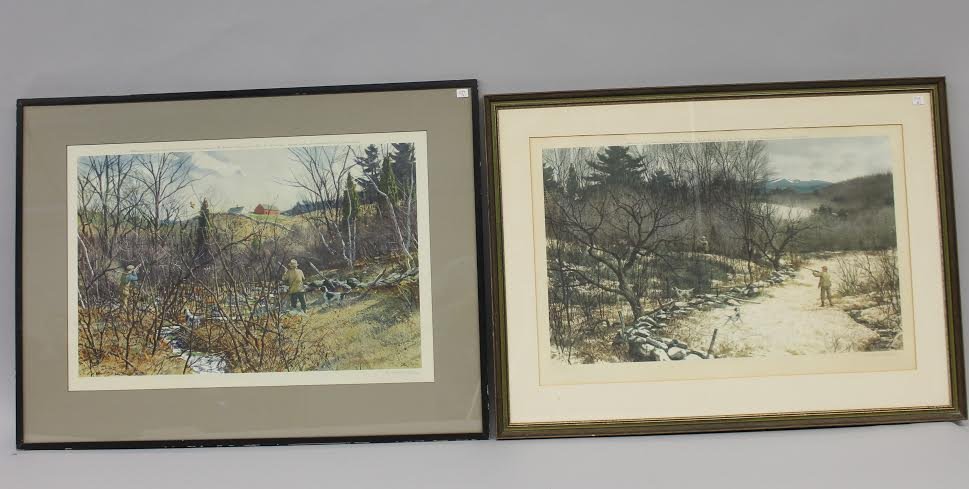 Two framed Aiden Lassell Ripley signed Lithographs. (1 of 5)