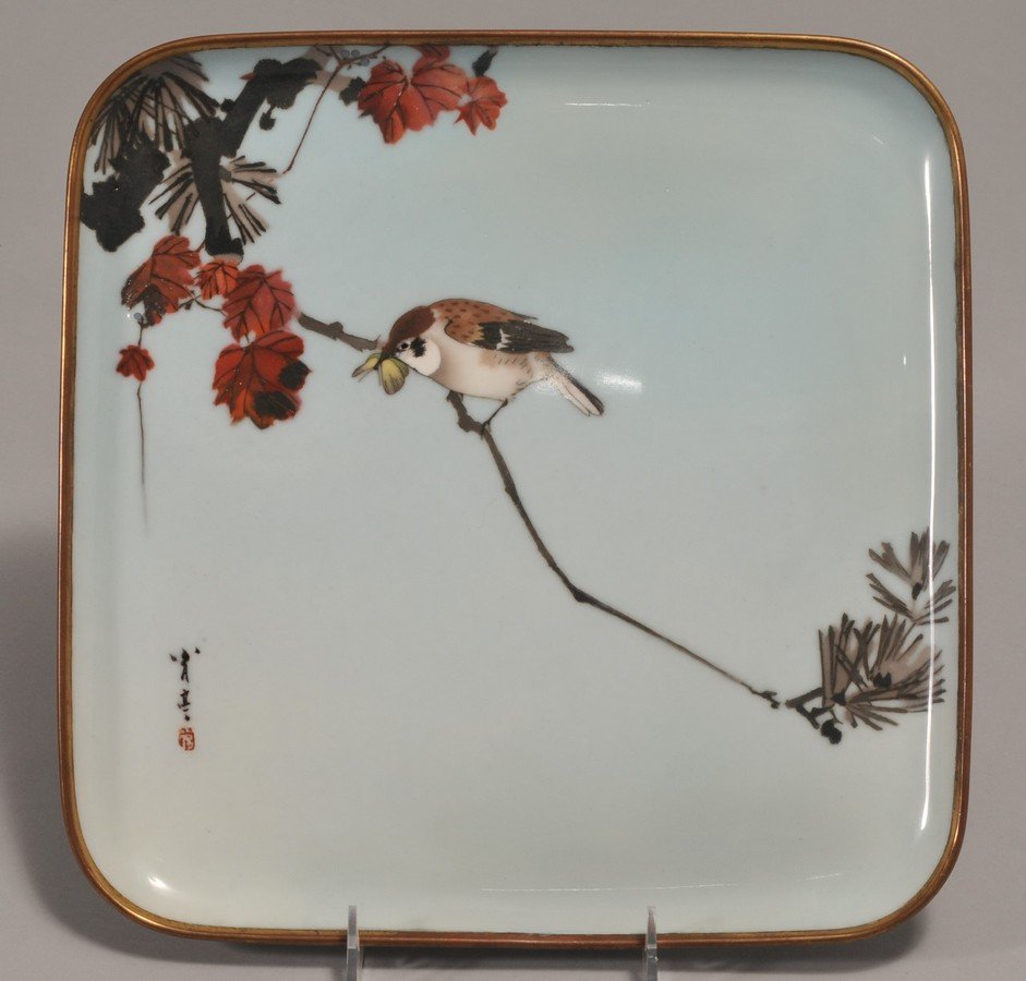 Namakawa Sosuke Wireless CloisonnÃ© tray (1 of 6)