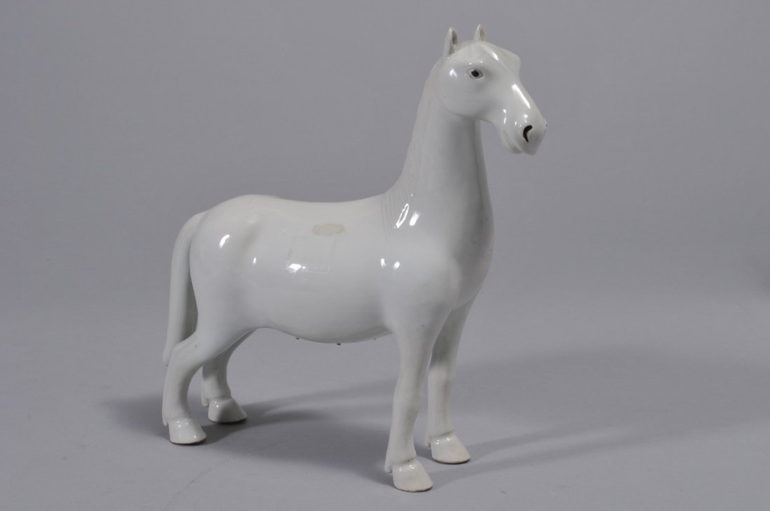 Porcelain Horse. China. Early 20th century. Standing (1 of 5)