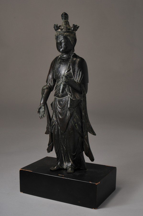 Antique Asian Bronze standing Quan Yin figure. Pieces (1 of 4)