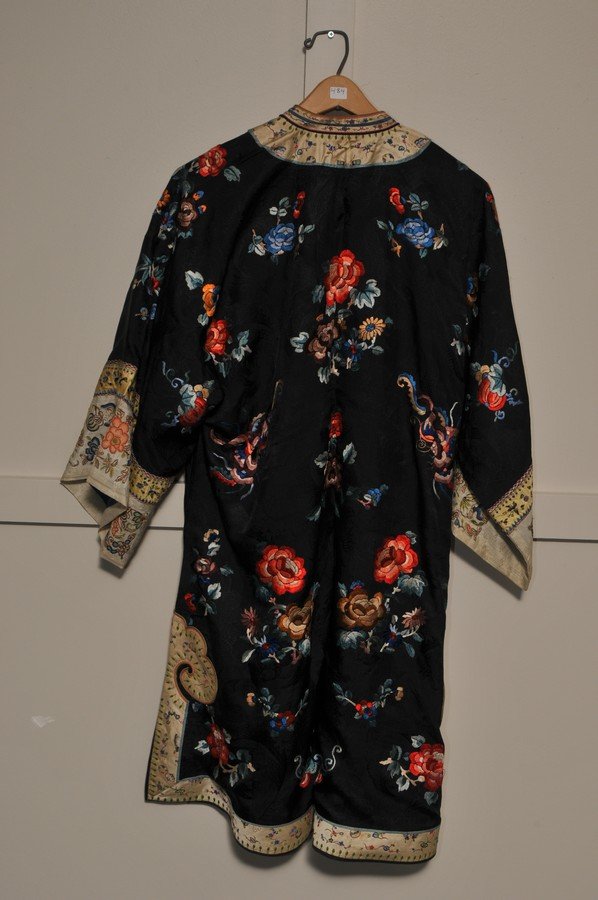 Embroidered Robe. China. Early 20th century. Flowers in (1 of 6)