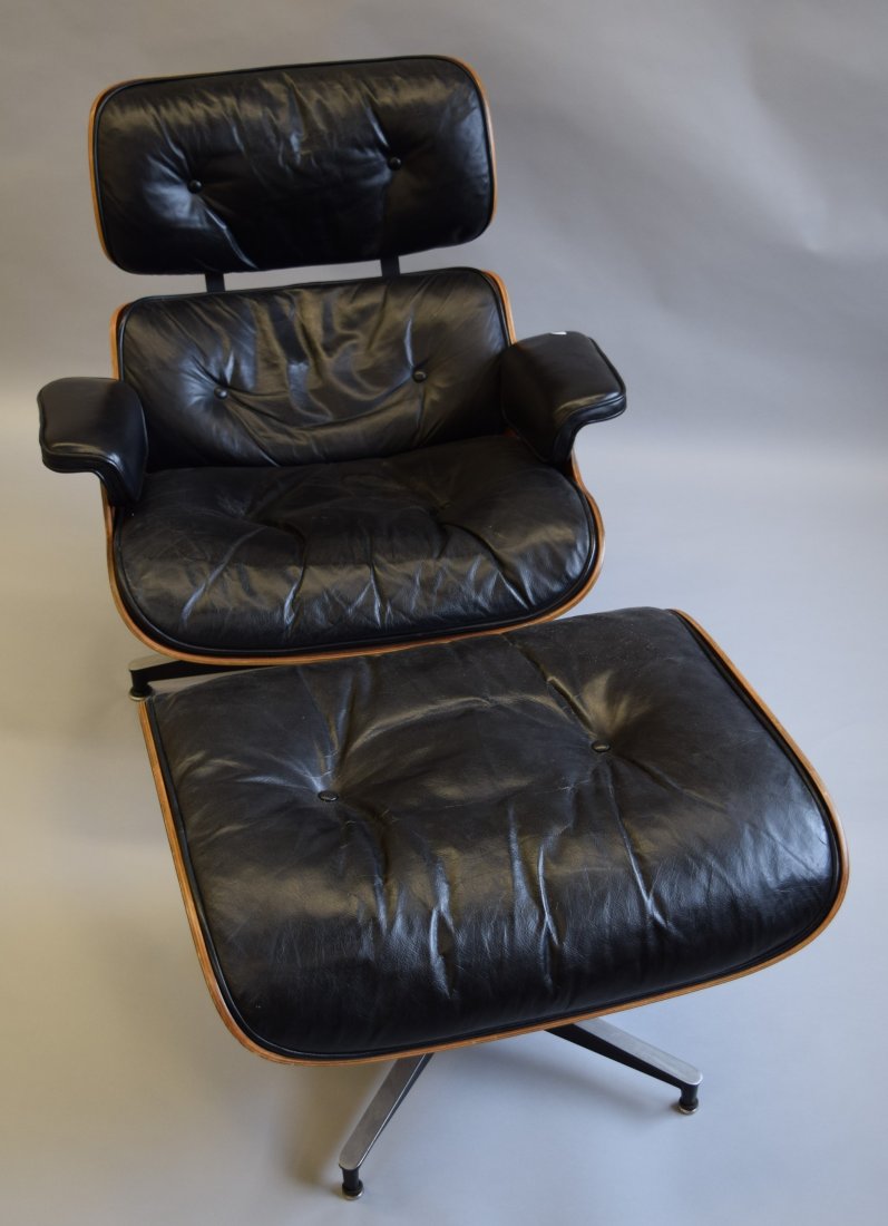 Hermann Miller Eames Chair and stool by Knoll. Early (1 of 10)