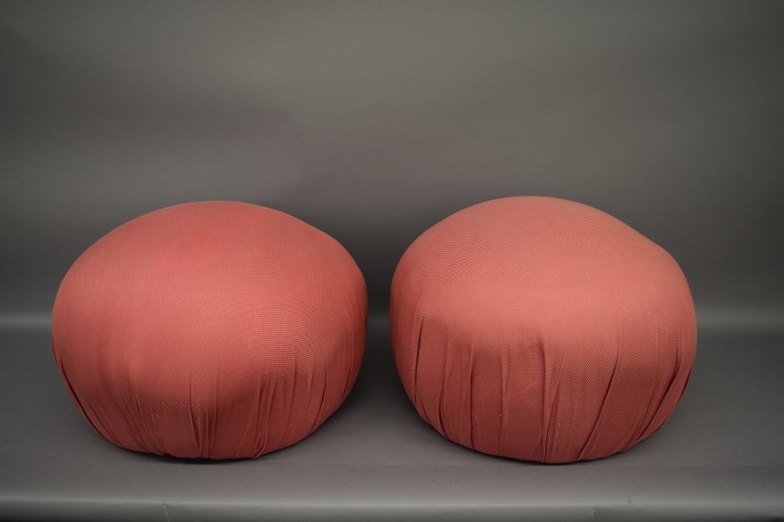 Pair of Vladimir Kagan for "Directional" Pouf stools. (1 of 6)