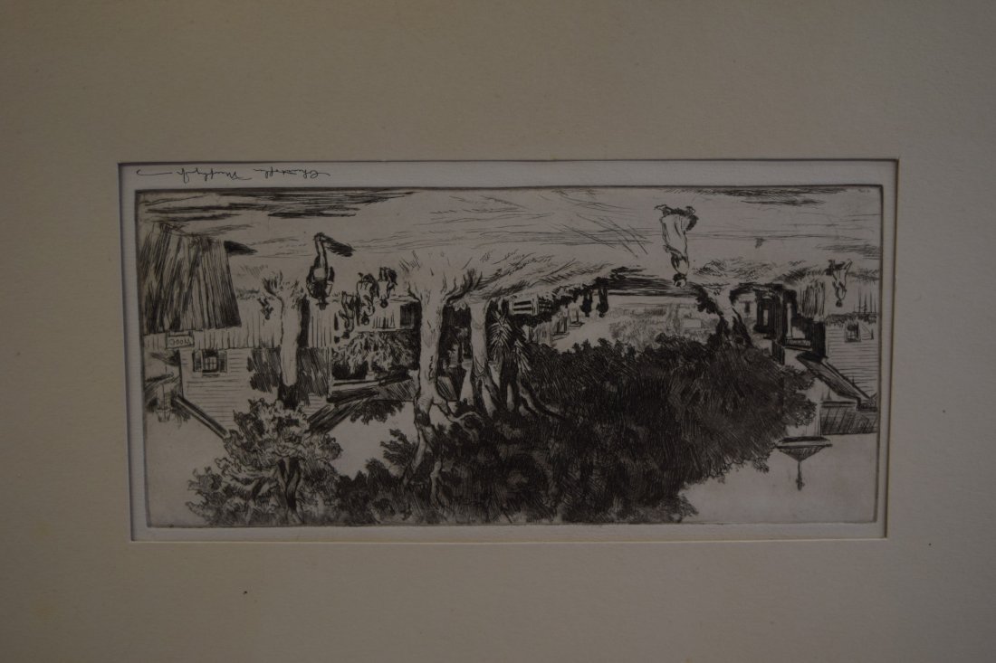 Christopher Murphy. "Joe Street Savannah". Etching of (1 of 7)