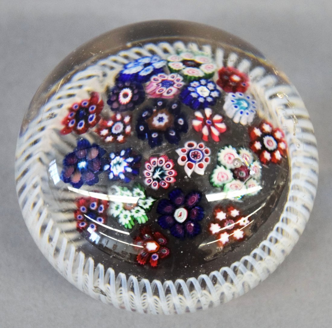 Antique French Glass Millefiore and Latticino decorated (1 of 10)