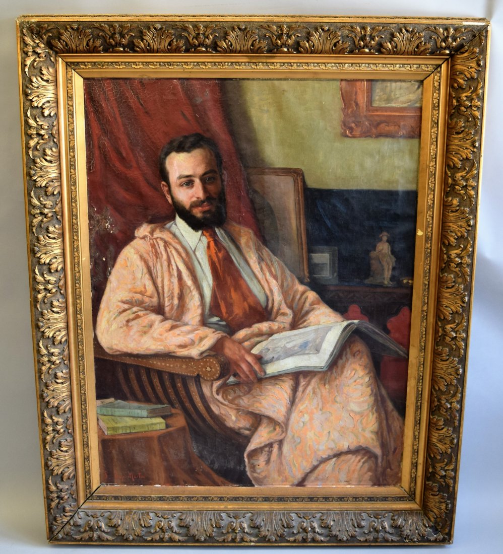 Pierre Joseph Bepi Martin. Large portrait painting of (1 of 10)