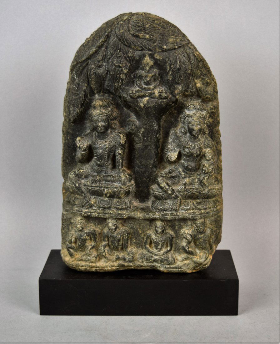 Gandharan sculpture. Grey shist. 1c BC -2nd AD. Scene (1 of 10)