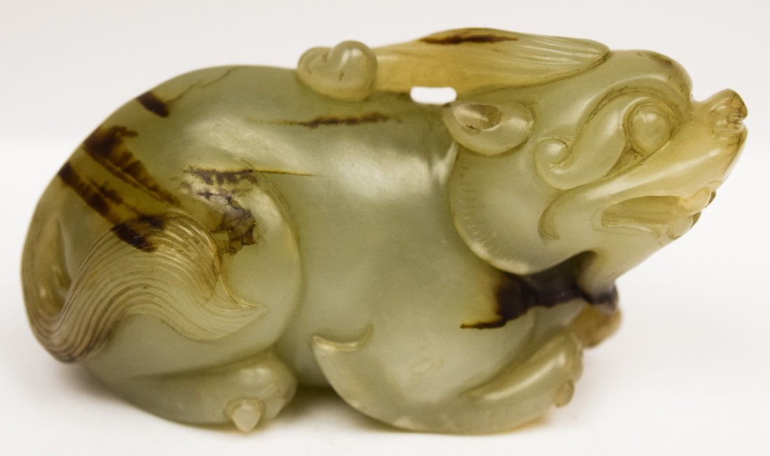 Jade paperweight. China. 19th century. Stone of a grey (1 of 7)