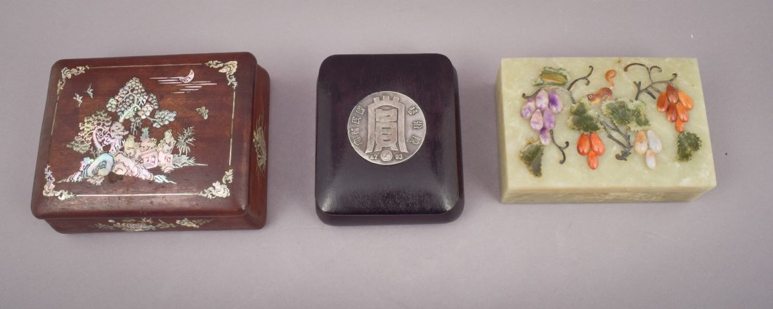 Lot of three Asian boxes to include: A 19th century (1 of 9)