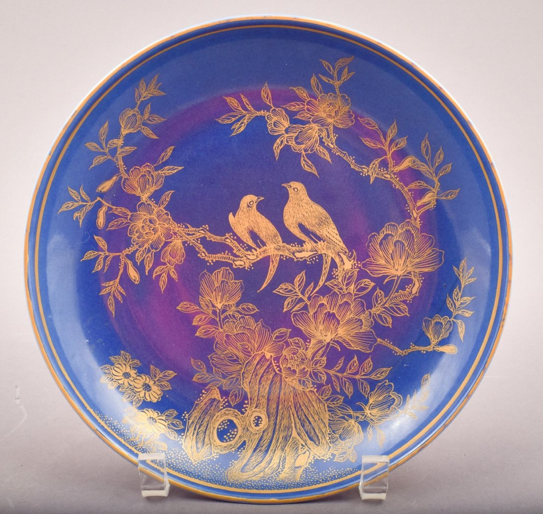 Porcelain saucer dish. China. 20th century. Blue (1 of 8)