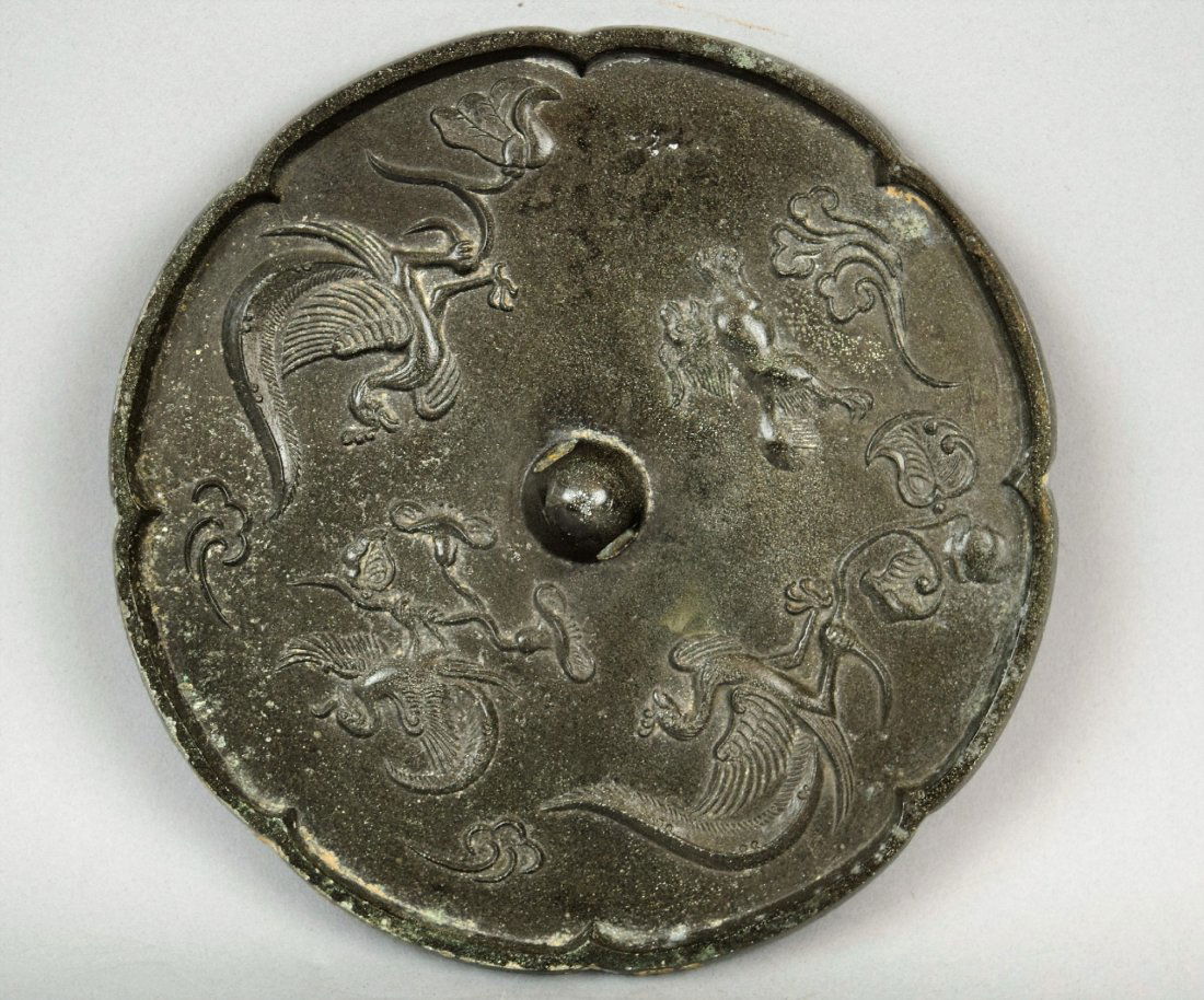Bronze mirror. China. Tang period (618-920) Decoration (1 of 7)