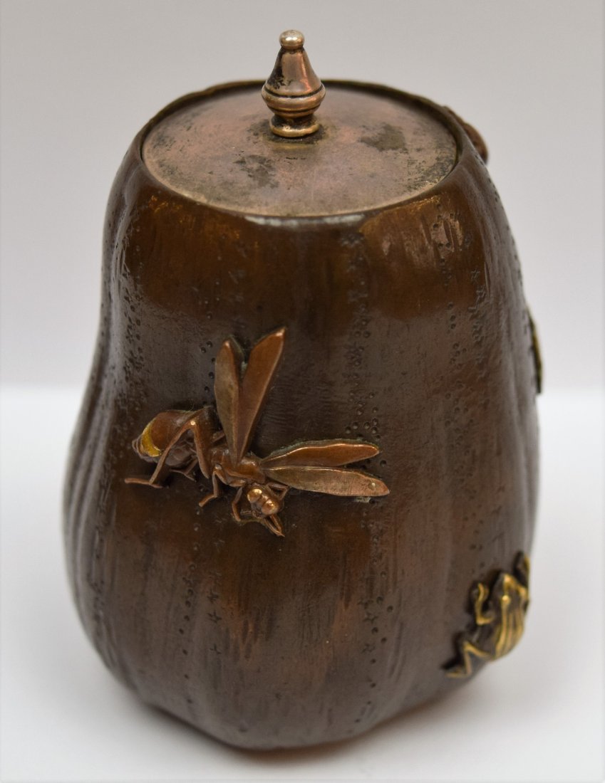 Mixed metal jar. Japan. Meiji period (1868-1912). Melon (1 of 7)
