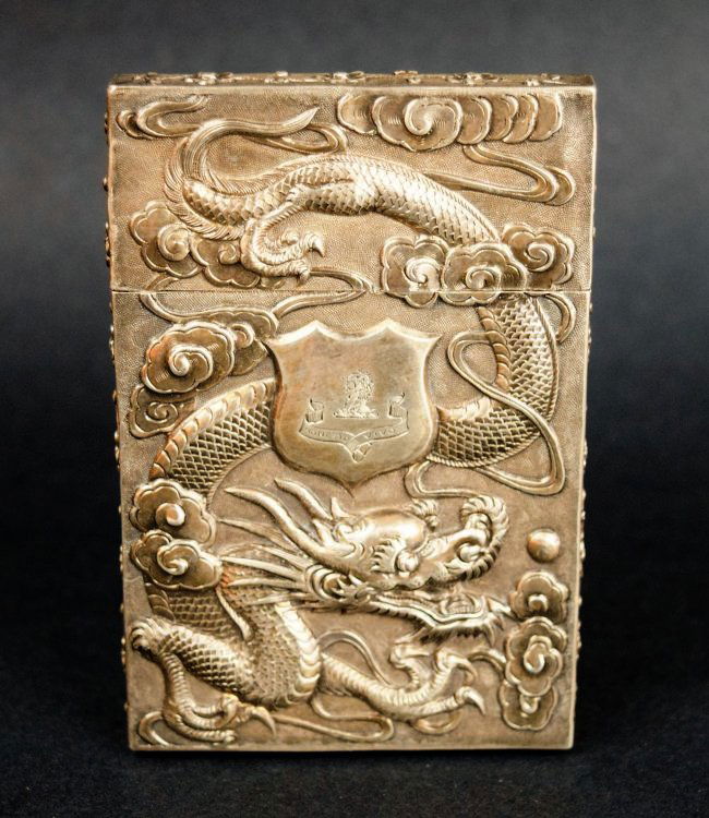 Chinese Export silver Carde de Visite case. 19th (1 of 10)