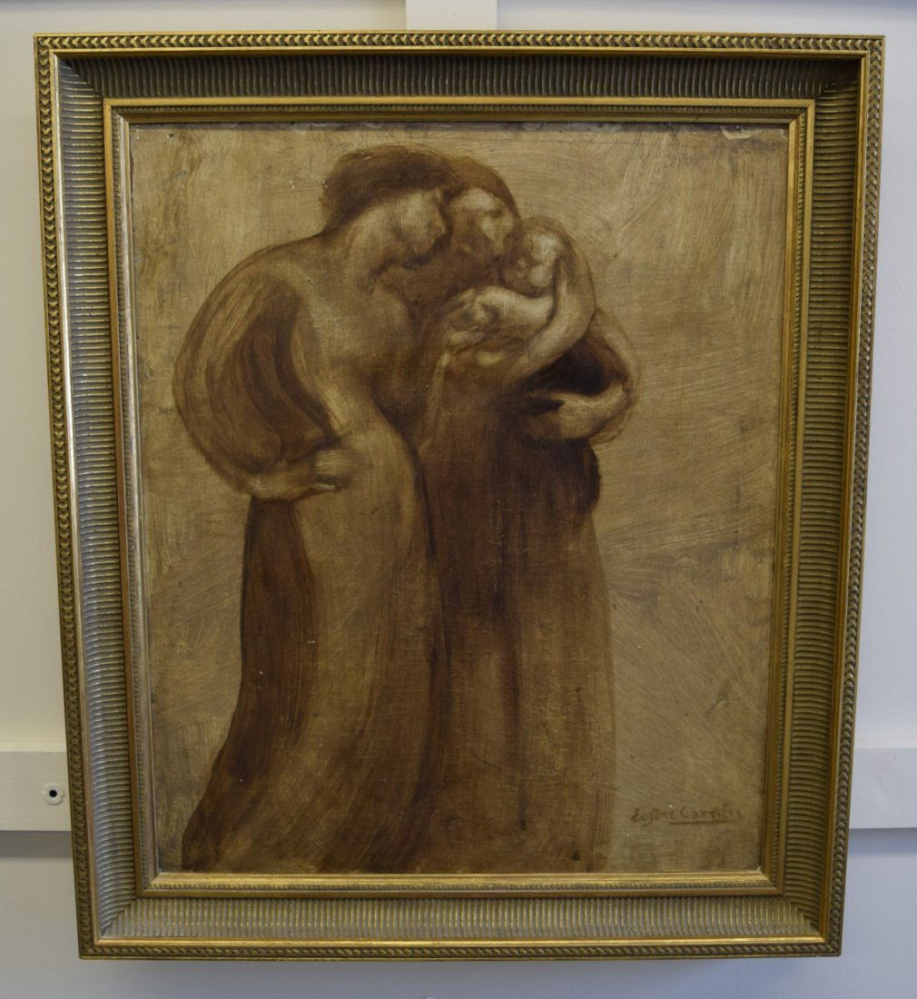 Eugene Anatole Carriere. "Maternite". Mural sketch of (1 of 10)