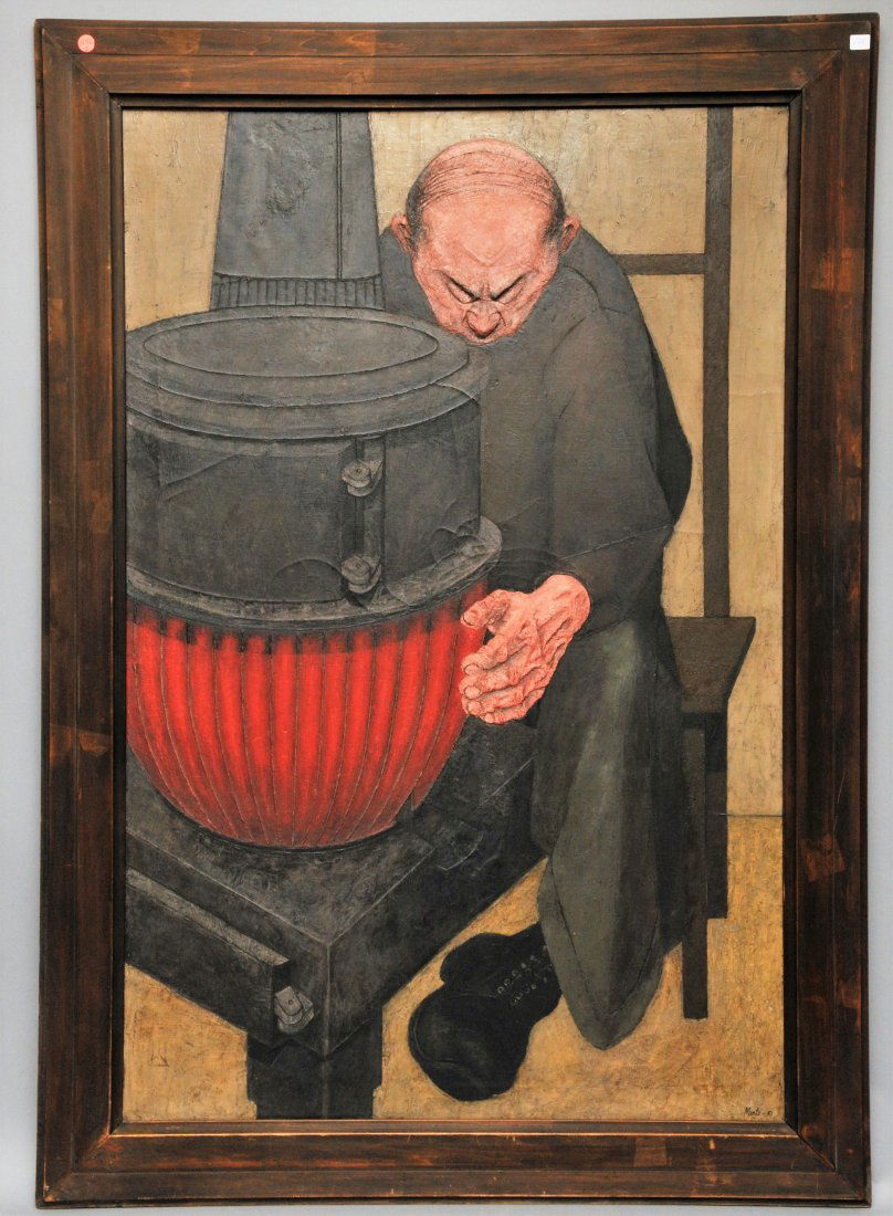 Mintz 1951. Possibly Raymond Mintz. Interior scene of a (1 of 10)