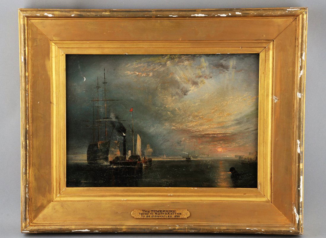 19th century American School Seascape painting (1 of 9)