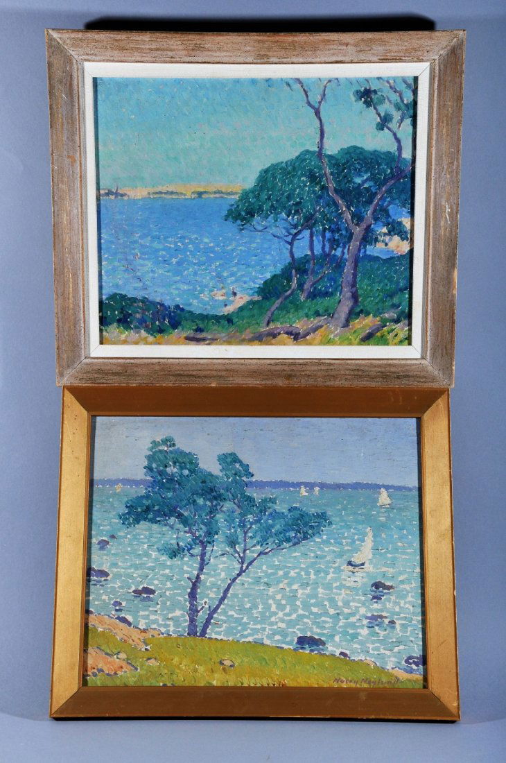 Harry Neyland. Pair of Shoreline seascape paintings. (1 of 10)