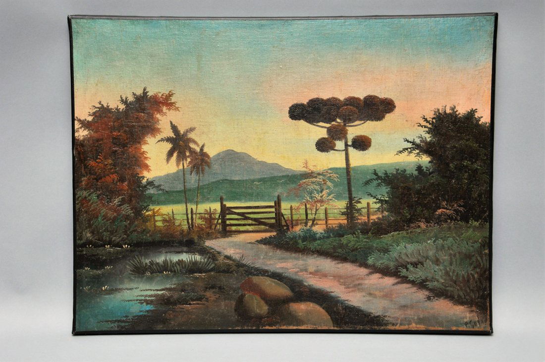 19th century American School Tropical Landscape (1 of 9)