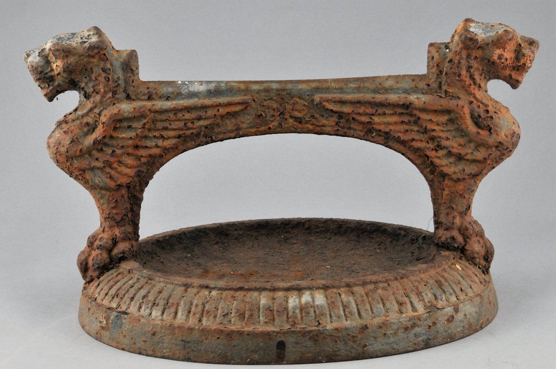 Cast Iron Victorian Boot Scraper. Circa 1885. Of oval (1 of 7)