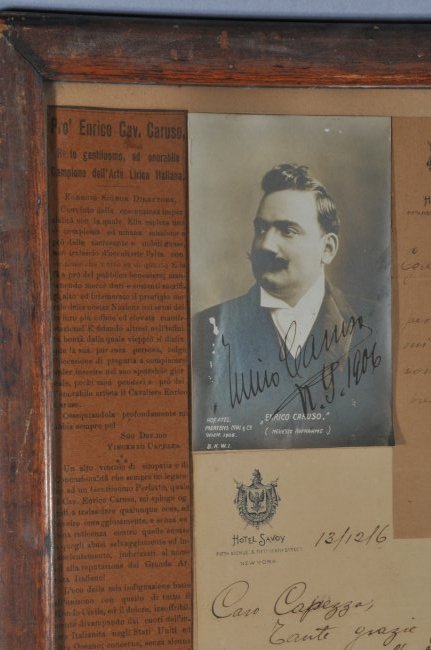 Framed Collage of Opera Stars. Lot of twelve. 1) Enrico (1 of 8)