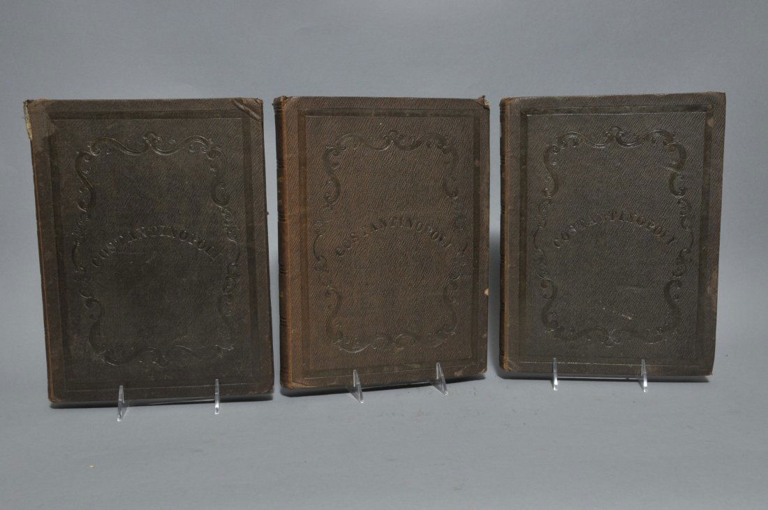 Three volume book set, Costantinopoli Effigiata e (1 of 3)