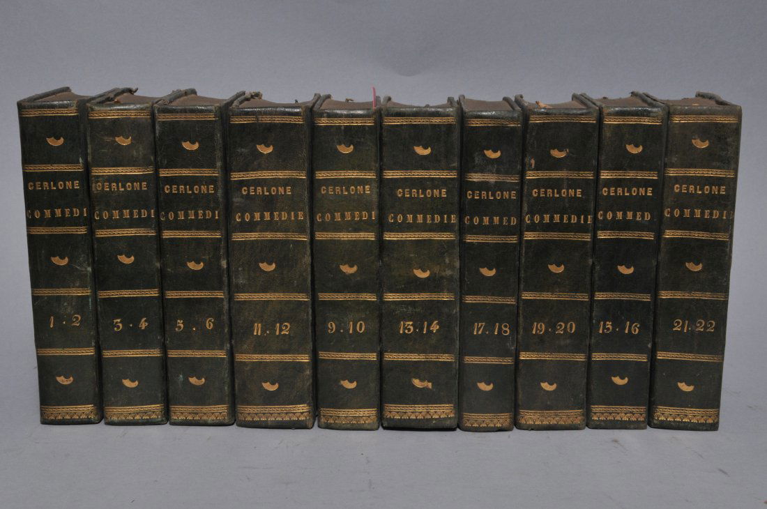 Seven vols. Commedie Di Francesco Cerlone. 1827. Vol. (1 of 7)