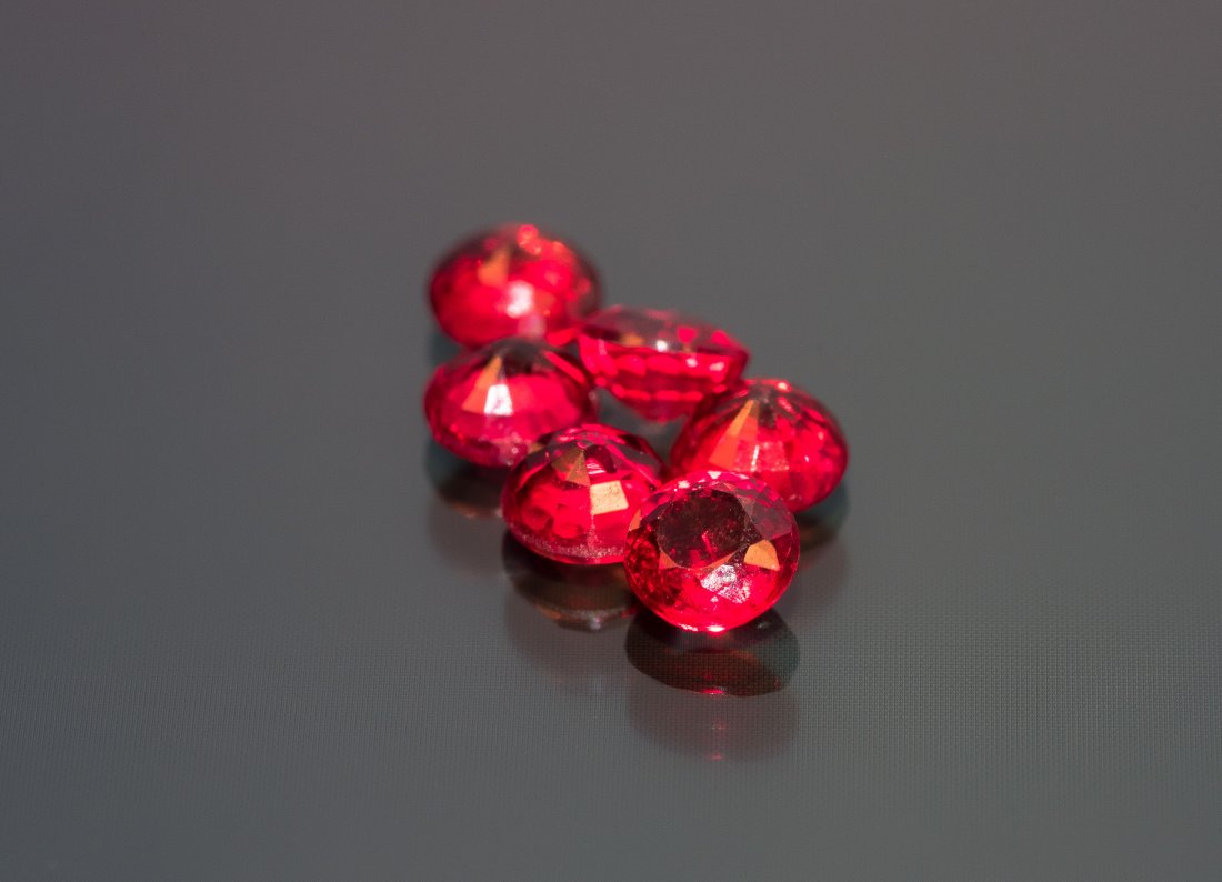 1.13 CT Total in 6 Round Natural Sapphires (1 of 1)