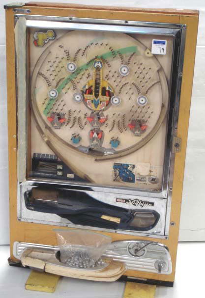 VINTAGE PACHINKO MACHINE: 33 X 20 1/2" -