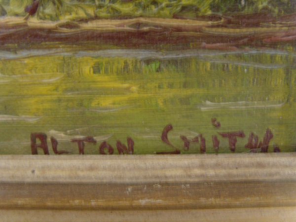 SMITH, A - SIGNED OIL PAINTING - 10 X 20 OIL ON CA - 3