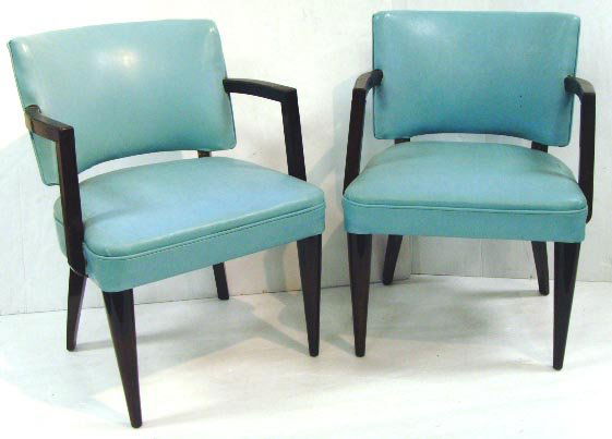 GILBERT ROHDE FOR HERMAN MILLER DINING CHAIR SET 6: GILBERT ROHDE FOR HERMAN MILLER DINING CHAIR SET 6PCS - 2 ARMS 4 SIDES