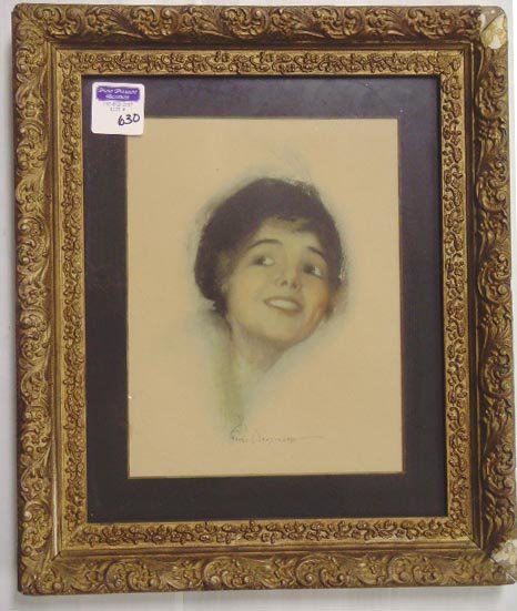 ROLF ARMSTRONG PRINT OF A WOMAN - 10 1/2 X 8