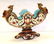236: VICTORIAN MAJOLICA GRIFFIN CENTER PIECE - 11 X 15