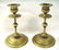 237: NORBLIN & CO. ENGRAVED JUDAICA PAIR CANDLESTICKS -