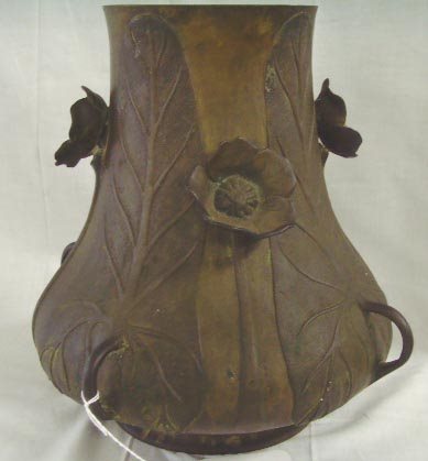 ARTS AND CRAFTS PERIOD BRONZE VASE UNSIGNED - 11 I - 2